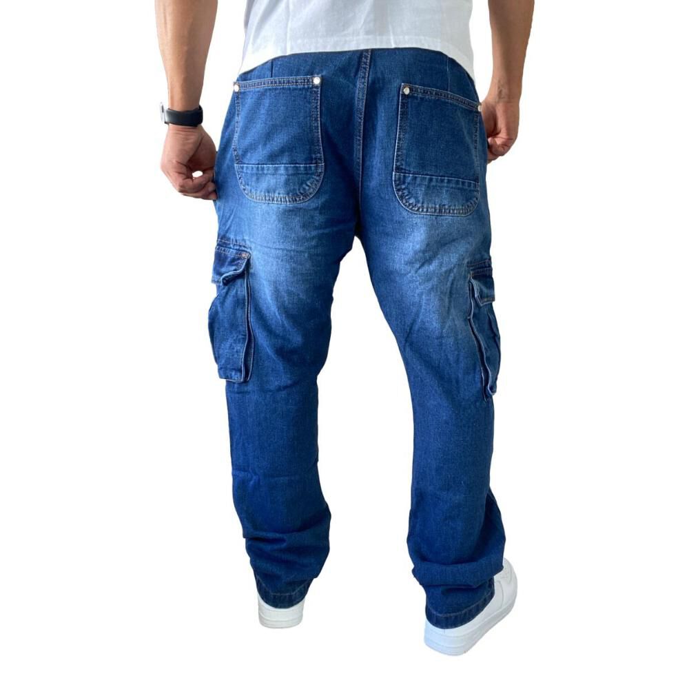 Jeans Diábolo Cargo Relaxed Fit Hombre image number 4.0