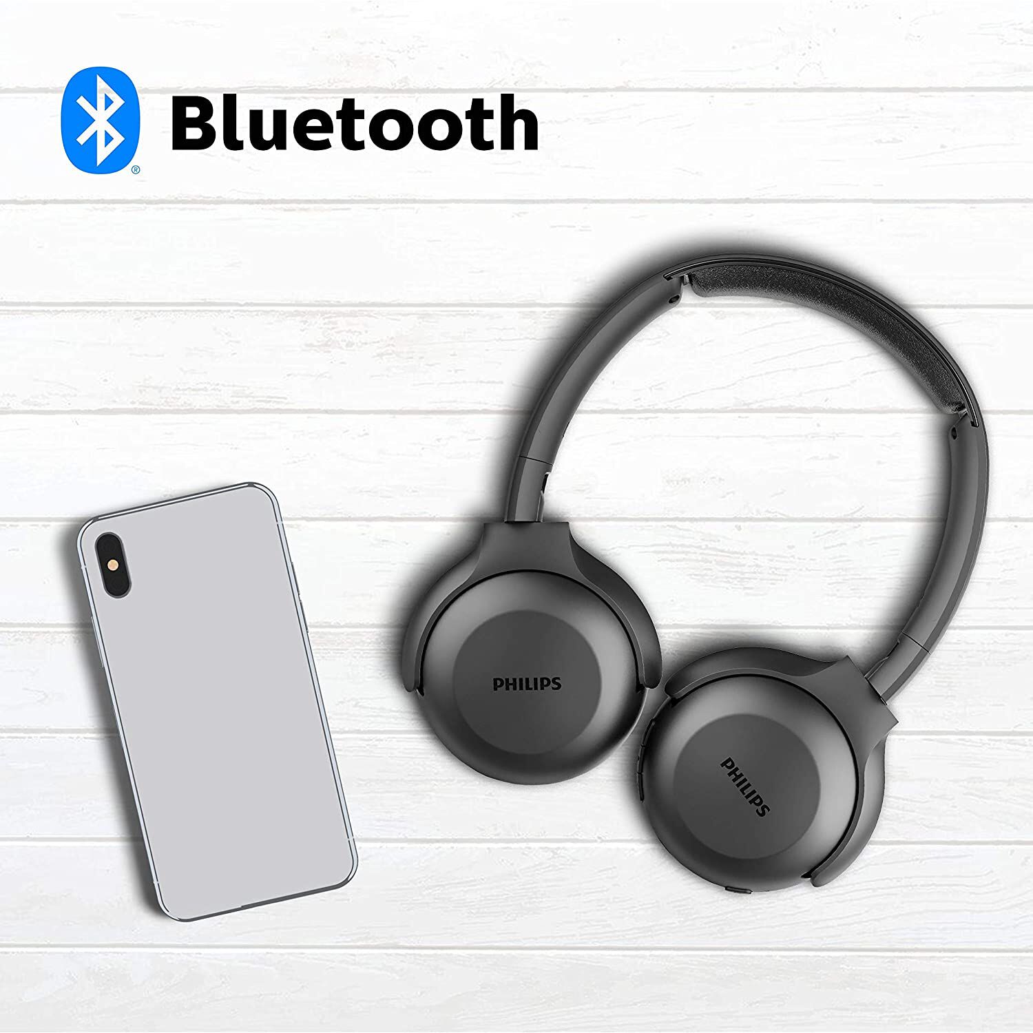 Aud&iacute;fonos Bluetooth Philips Plegable 15h Autonom&iacute;a Tauh202bk image number 10.0