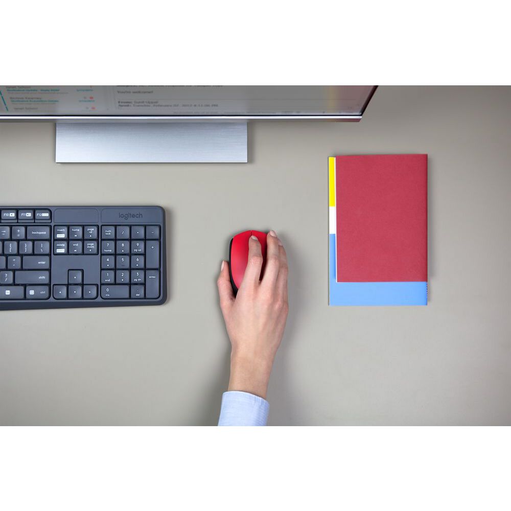 Mouse Inalambrico Logitech M170 Rojo image number 3.0