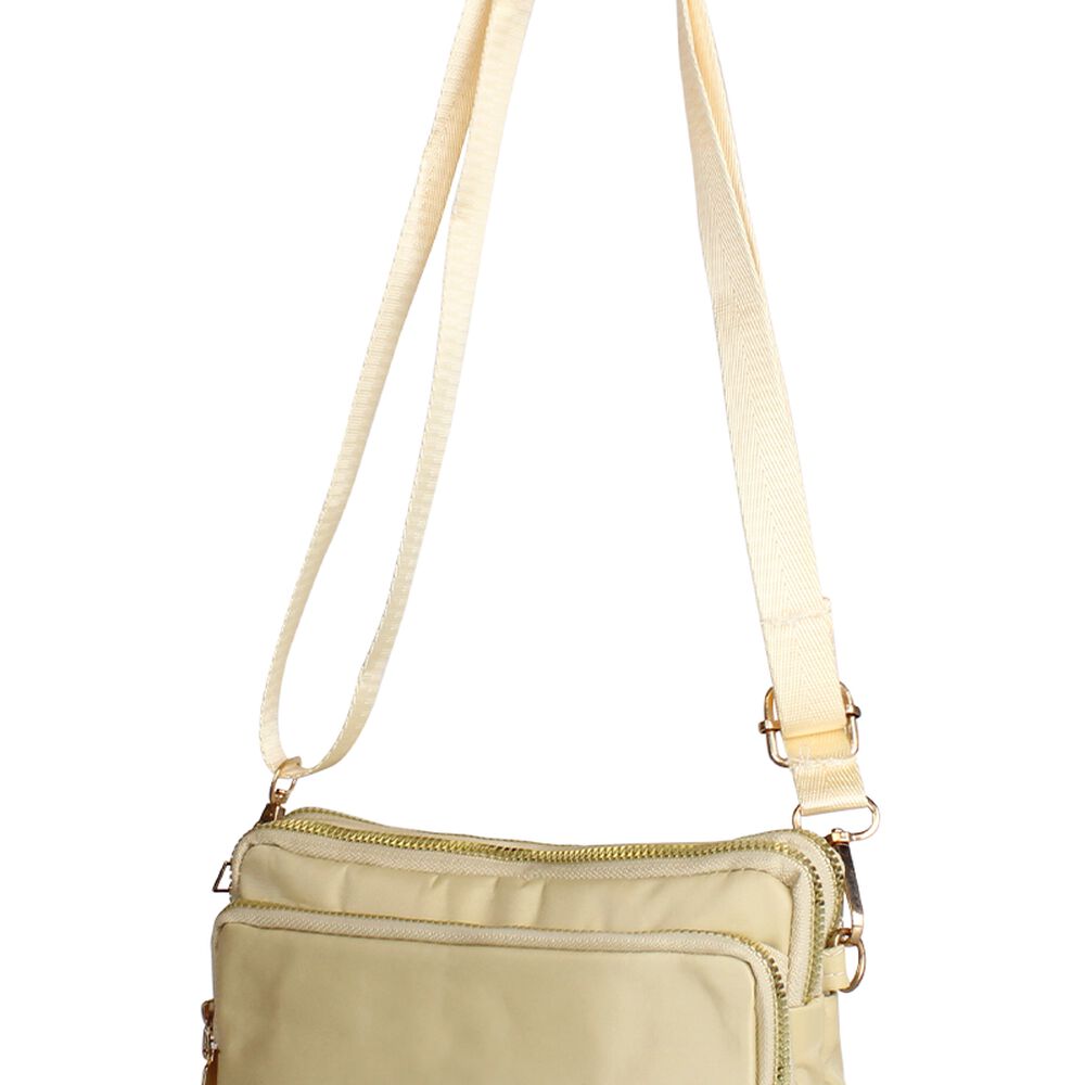 Cartera Bandolera Kim Beige Anabella Sachi image number 2.0