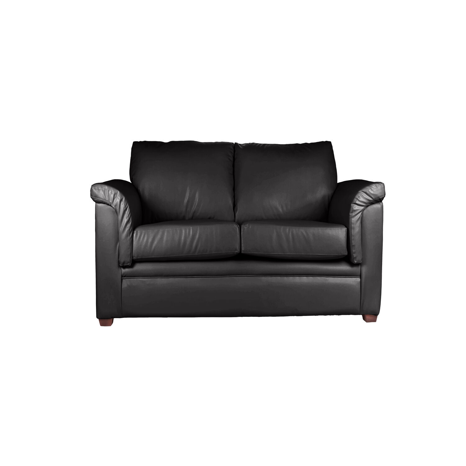 Sofa Ancona 2 Cuerpos Pu Grano Negro image number 0.0