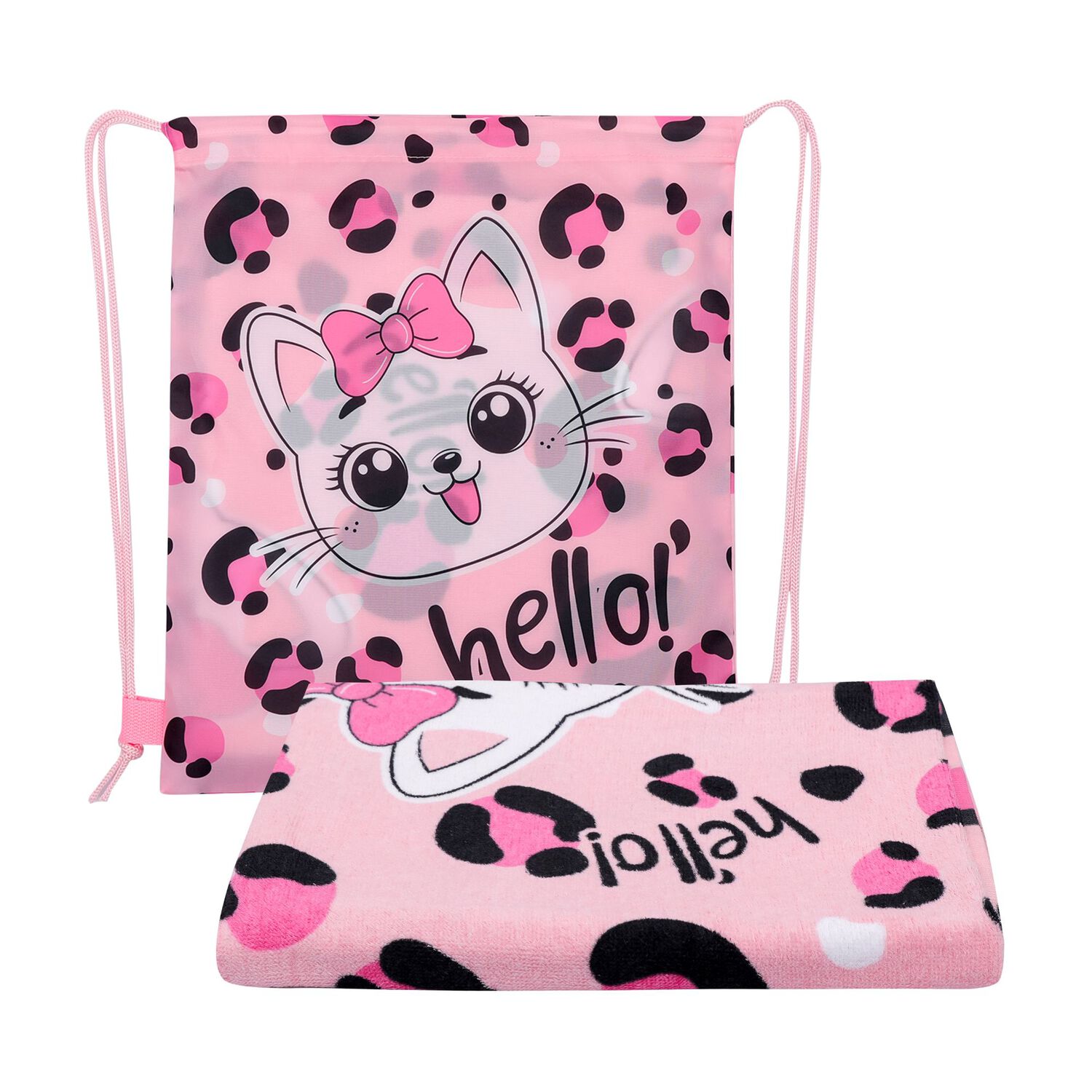 Toalla De Playa Casaideal Kids Gatapinky 27 / 70x140 Cm image number 0.0