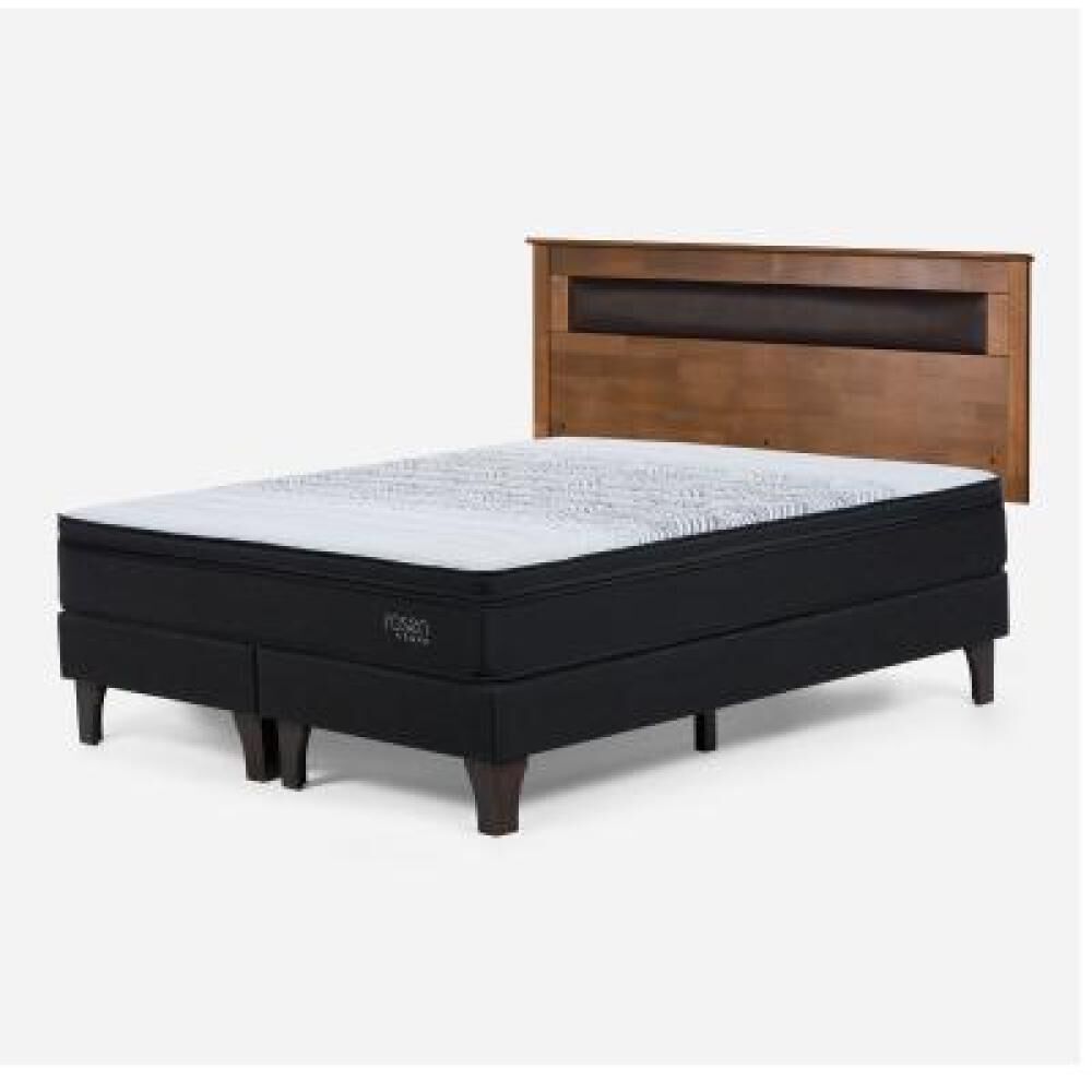 Cama Europea Rosen Tempo / 2 Plazas / Base Dividida + Respaldo image number 8.0