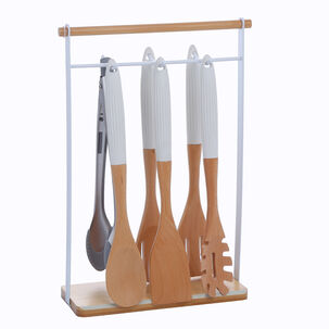 Set De 6 Utensilios De Cocina Bambú Set De 6 Utensilios De Cocina Bambú