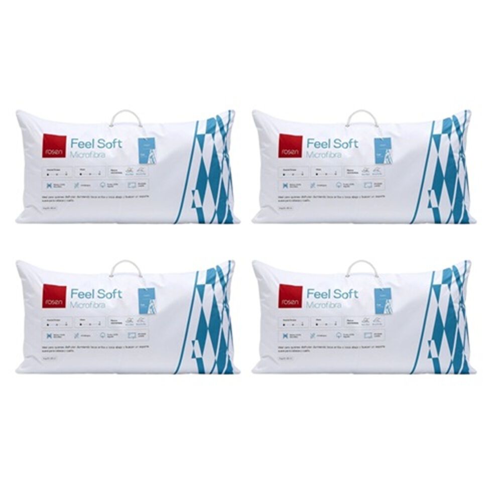 Pack 4 Almohadas Soft Microfibra 50 X 90 - Rosen image number 0.0