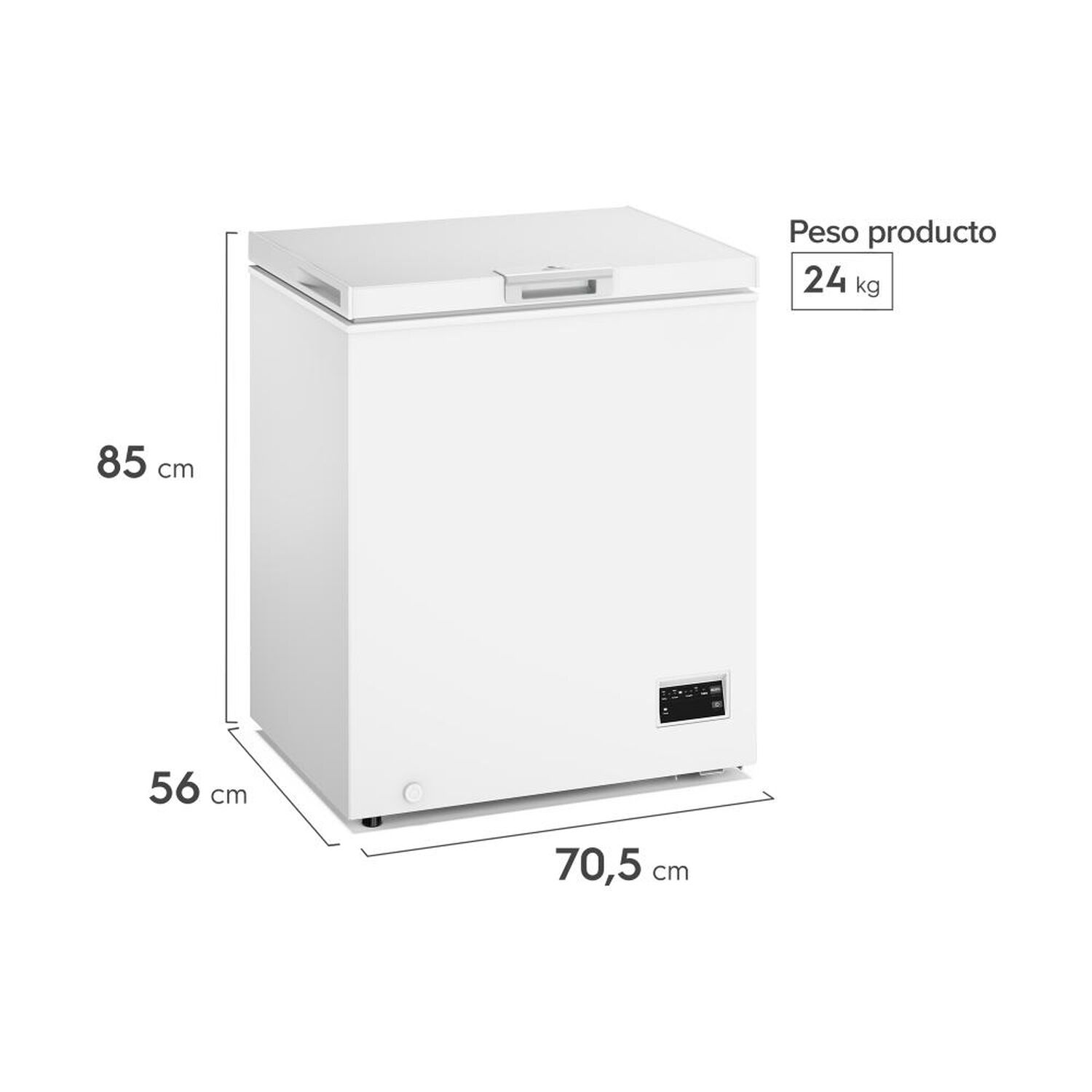 Freezer Horizontal Mademsa M150di / Fr&iacute;o Directo / 142 Litros / C image number 2.0