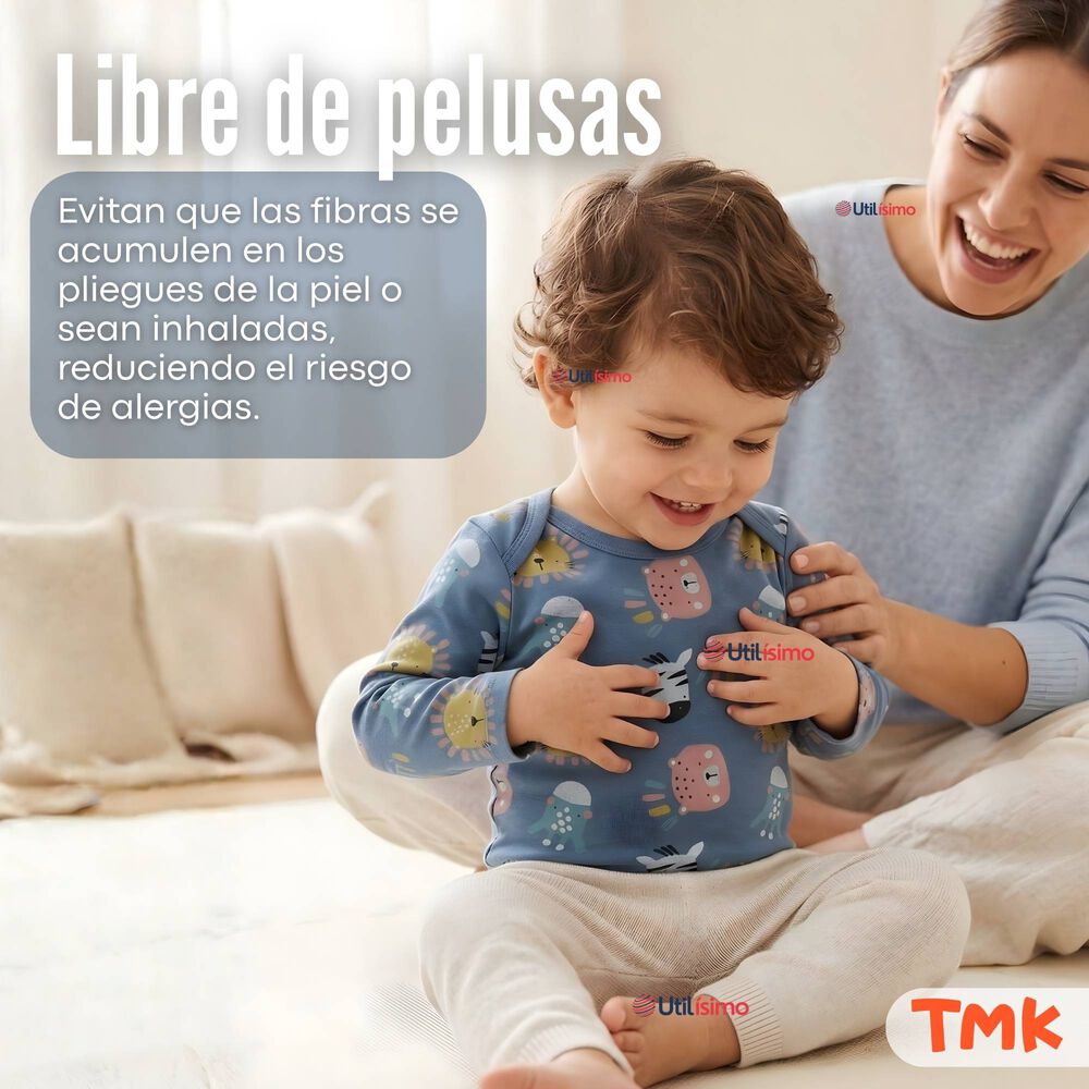 Pack 5 Bodys Manga Larga 100% Algod&oacute;n Beb&eacute; Ni&ntilde;o Friendly Safari image number 6.0