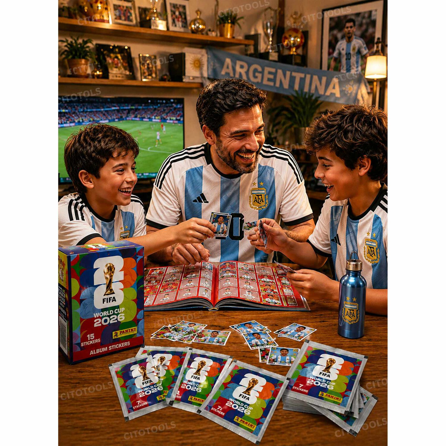 Pack 15 Sobres Panini Mundial 2026 105 L&aacute;minas Originales image number 1.0