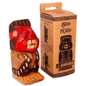 Indio P&iacute;caro De Madera Con Caja
