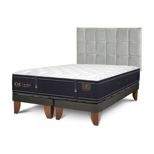 Cama Europea Cic Grand Premium / 2 Plazas / Base Dividida + Respaldo