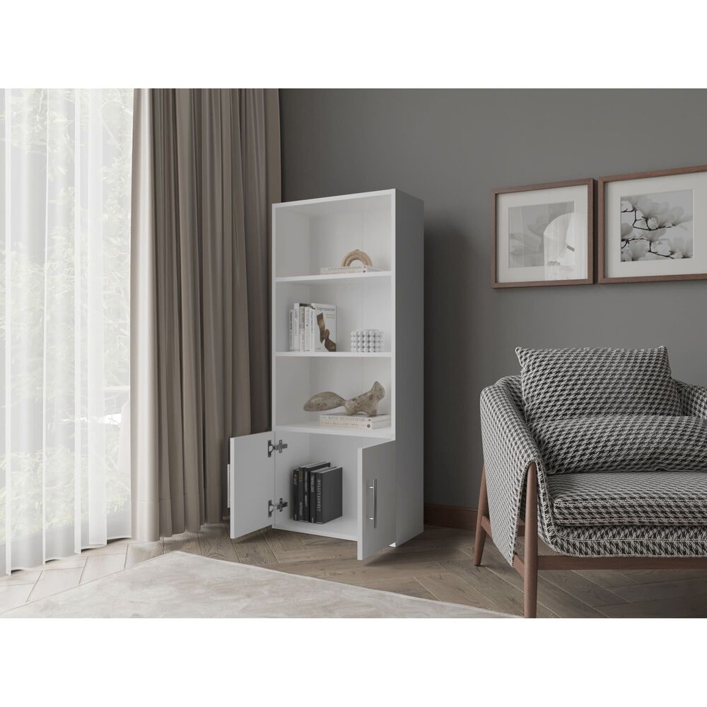 Biblioteca 120.9x50.8x23.5 Cm 2 Puertas 4 Niveles image number 5.0