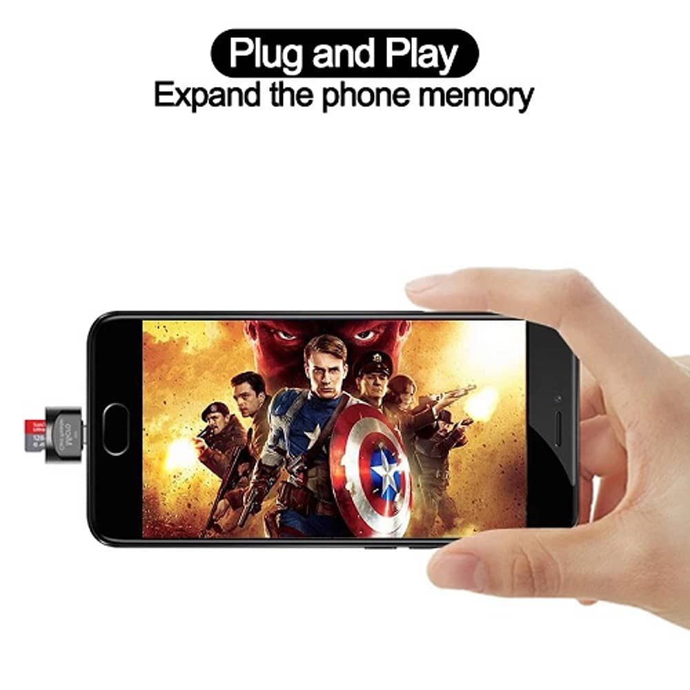 Adaptador Micro Usb A Lector Tarjeta De Memoria Micro Sd Para Celulares Porta Memoria Android image number 4.0