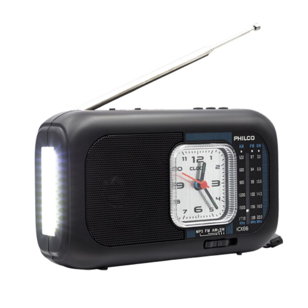 Radio Solar Portátil Con Linterna Bluetooth Bt-amfmsw Usb image number 0.0