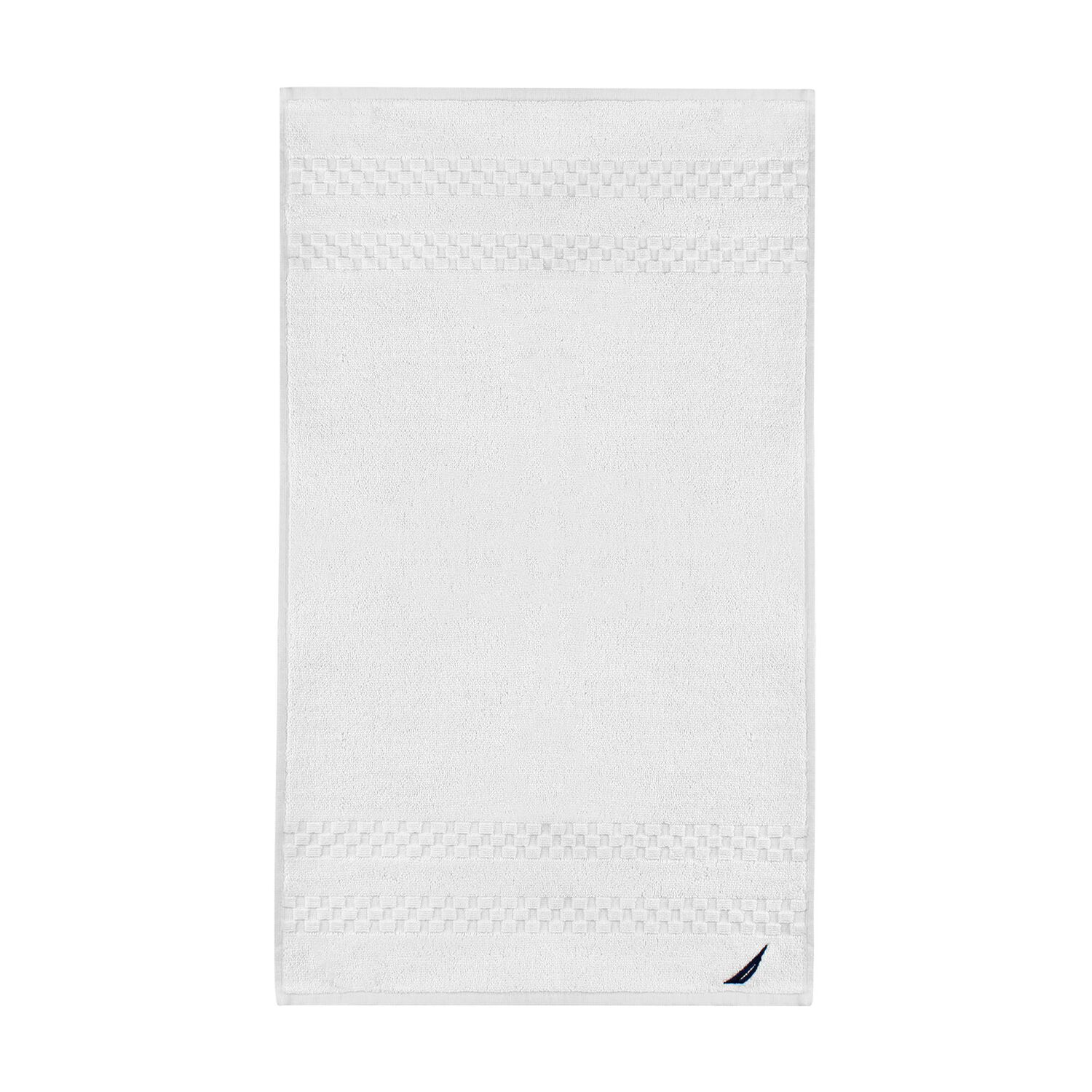 Toalla De Mano Nautica Signature 100% Algod&oacute;n Suavidad Y Absorbencia Blanca image number 4.0