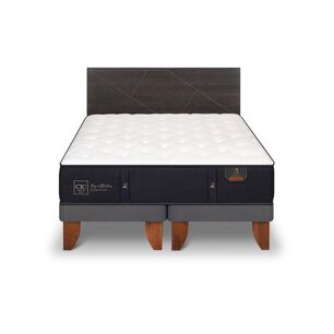 Cama Europea Cic Premium / 2 Plazas / Base Dividida + Respaldo