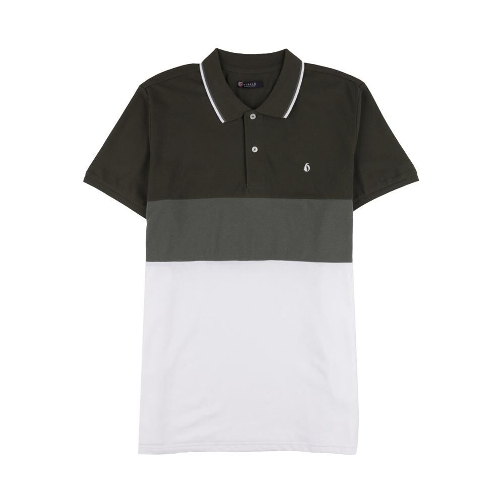 Polera Bloque Color Regular Manga Corta Cuello Piqué Hombre Herald image number 0.0