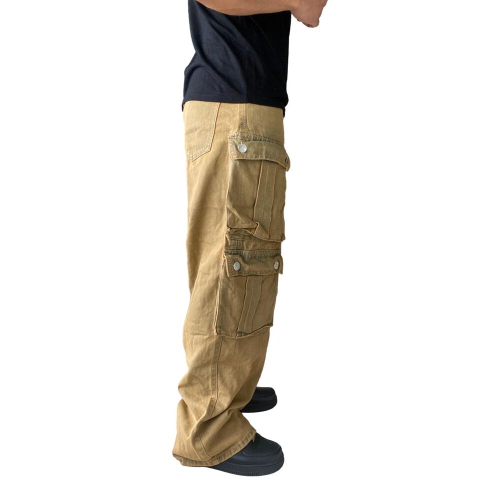 Jeans Diábolo Cargo Ancho Wide Leg Hombre image number 15.0