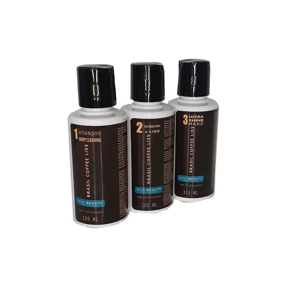 Kit Alisado Brasil Coffe Liss 100ml C/u 3 Pasos Marbeauty image number 1.0