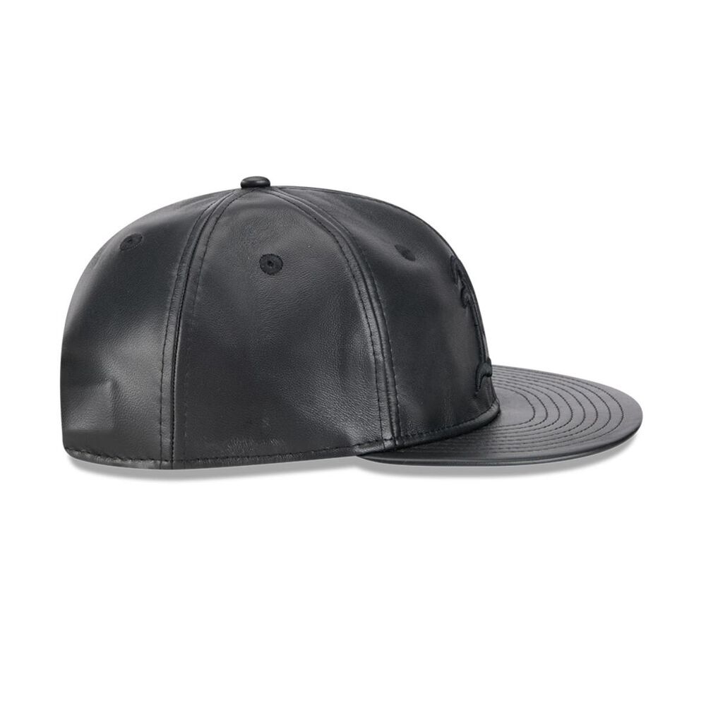 Gorra 9fifty Mlb Oakland Athletics Genuine Leather Black image number 4.0