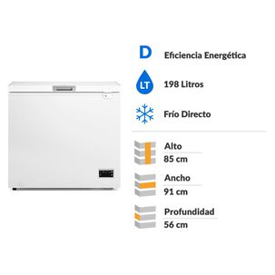 Freezer Horizontal Mademsa M200di / Fr&iacute;o Directo / 198 Litros / D