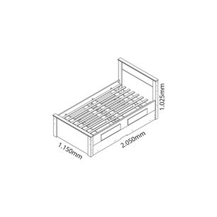 Cama Decocasa Nido Houston / 1.5 Plazas