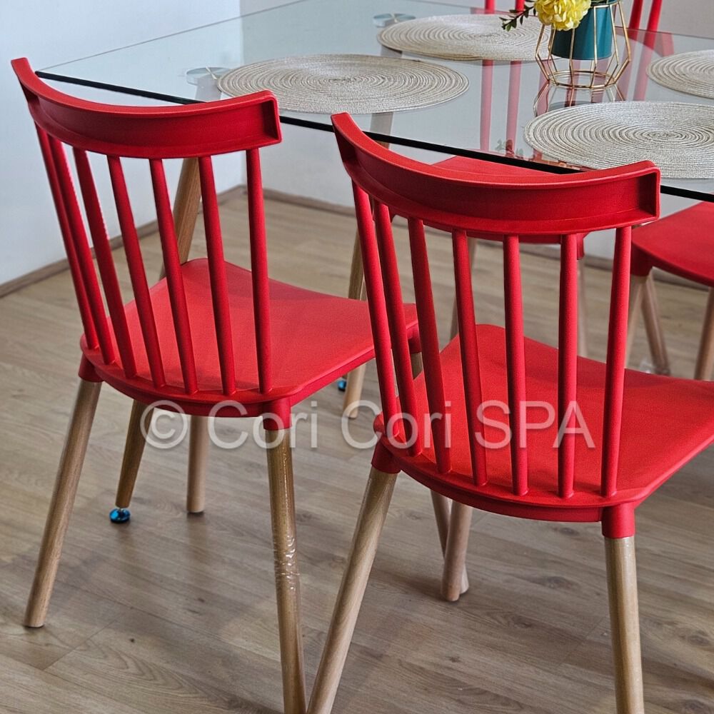 Comedor Vidrio Templado 120x80cms + 4 Sillas Windsor image number 4.0