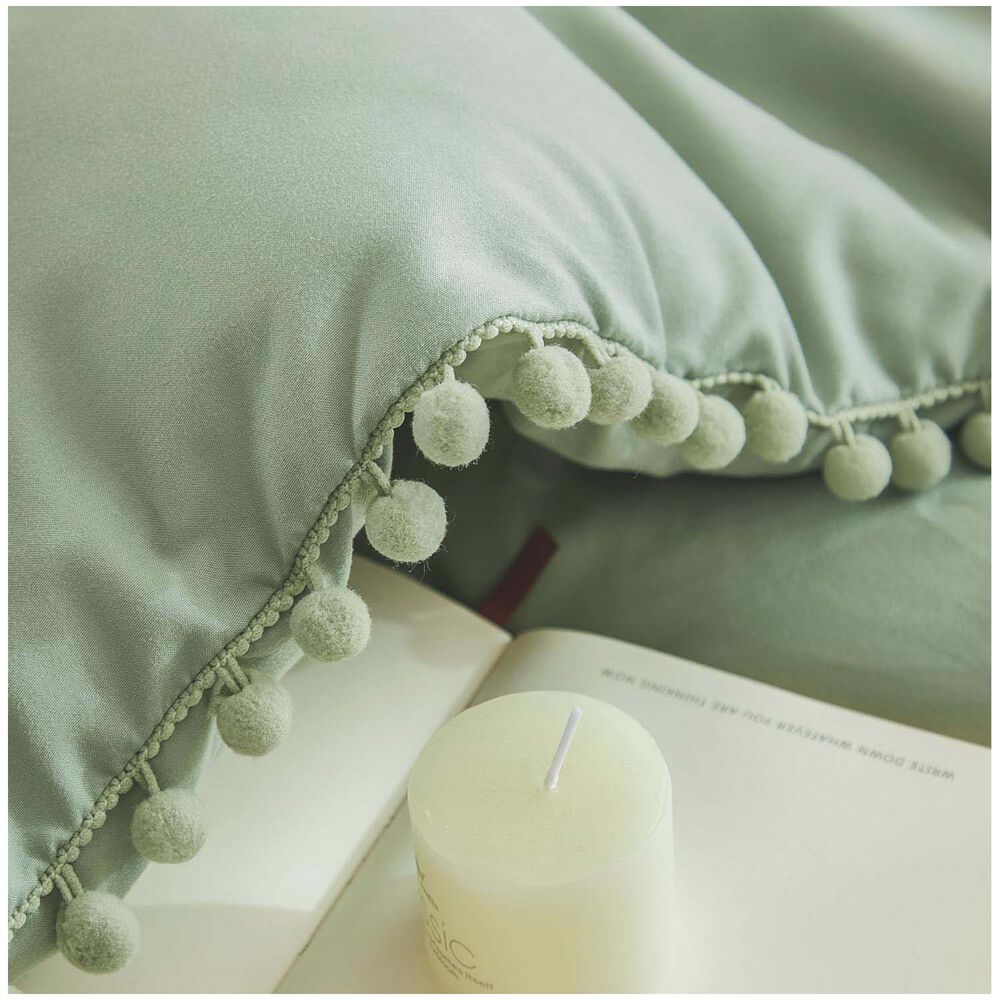 Juego De Plumón De 3 Piezas Vintage Con Flecos - 2 Plazas Plomo image number 3.0