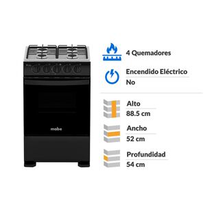 Cocina A Gas Mabe CMC5100NA1 / 4 Quemadores