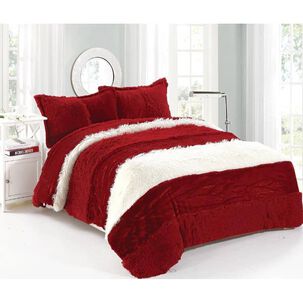 Cubrecamas Combinado Polar/chiporro 2 Plazas - Burdeo
