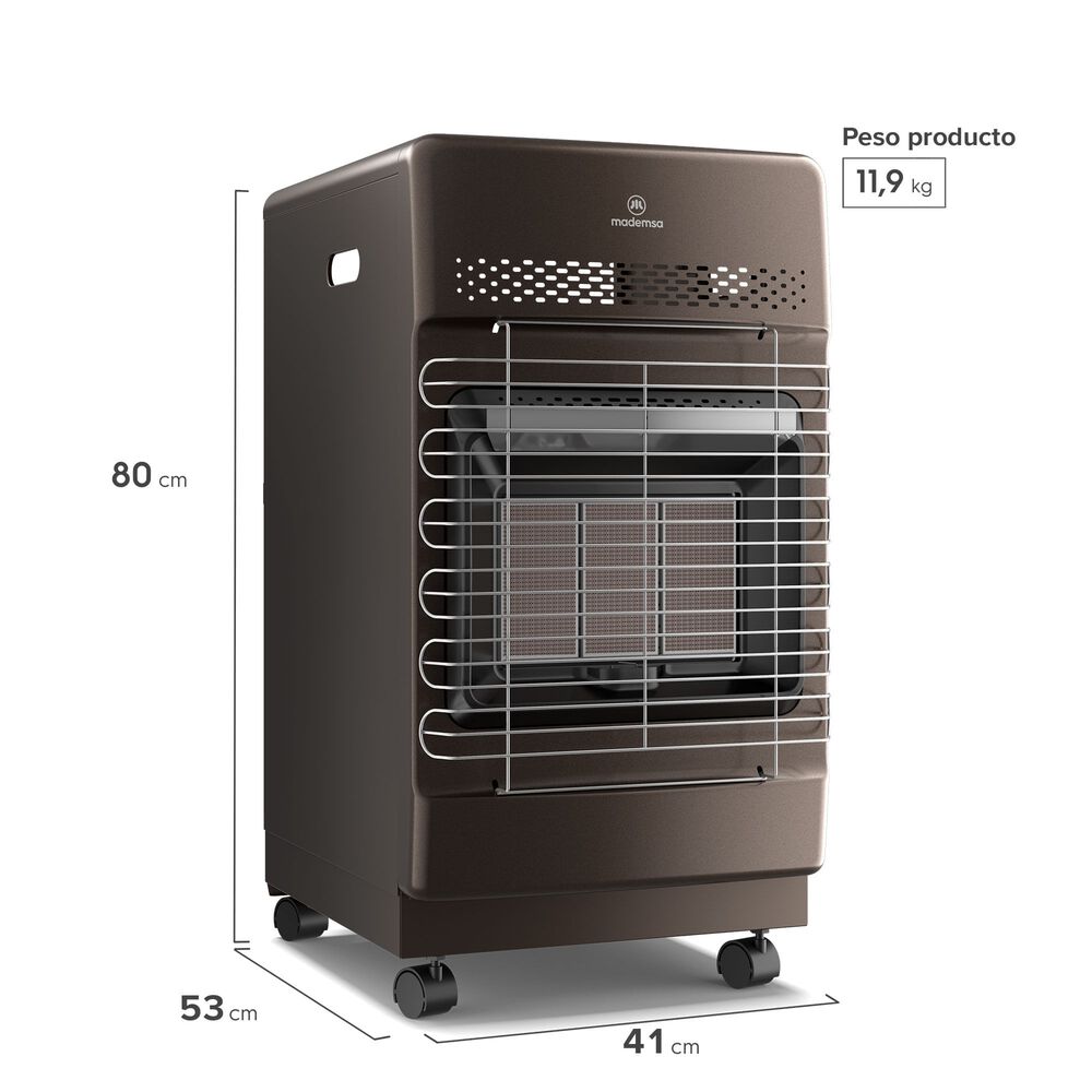 Estufa A Gas Mademsa 11 A 15 Kgs 4,2 Kw Hg15g Bronce image number 1.0