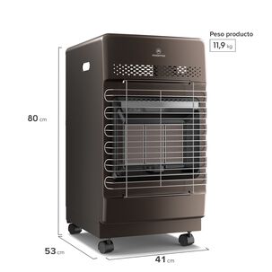 Estufa A Gas Mademsa 11 A 15 Kgs 4,2 Kw Hg15g Bronce