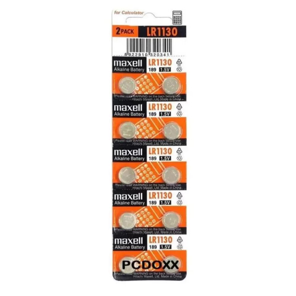 Pack 10 Pilas De Reloj Lr1130 1.5v L1130 image number 2.0