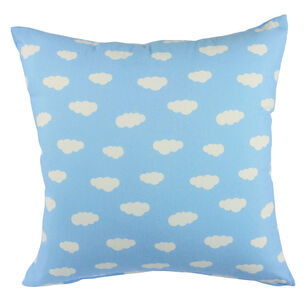 Set 2 Cojines Lona Estampada Nube Azul 50x50