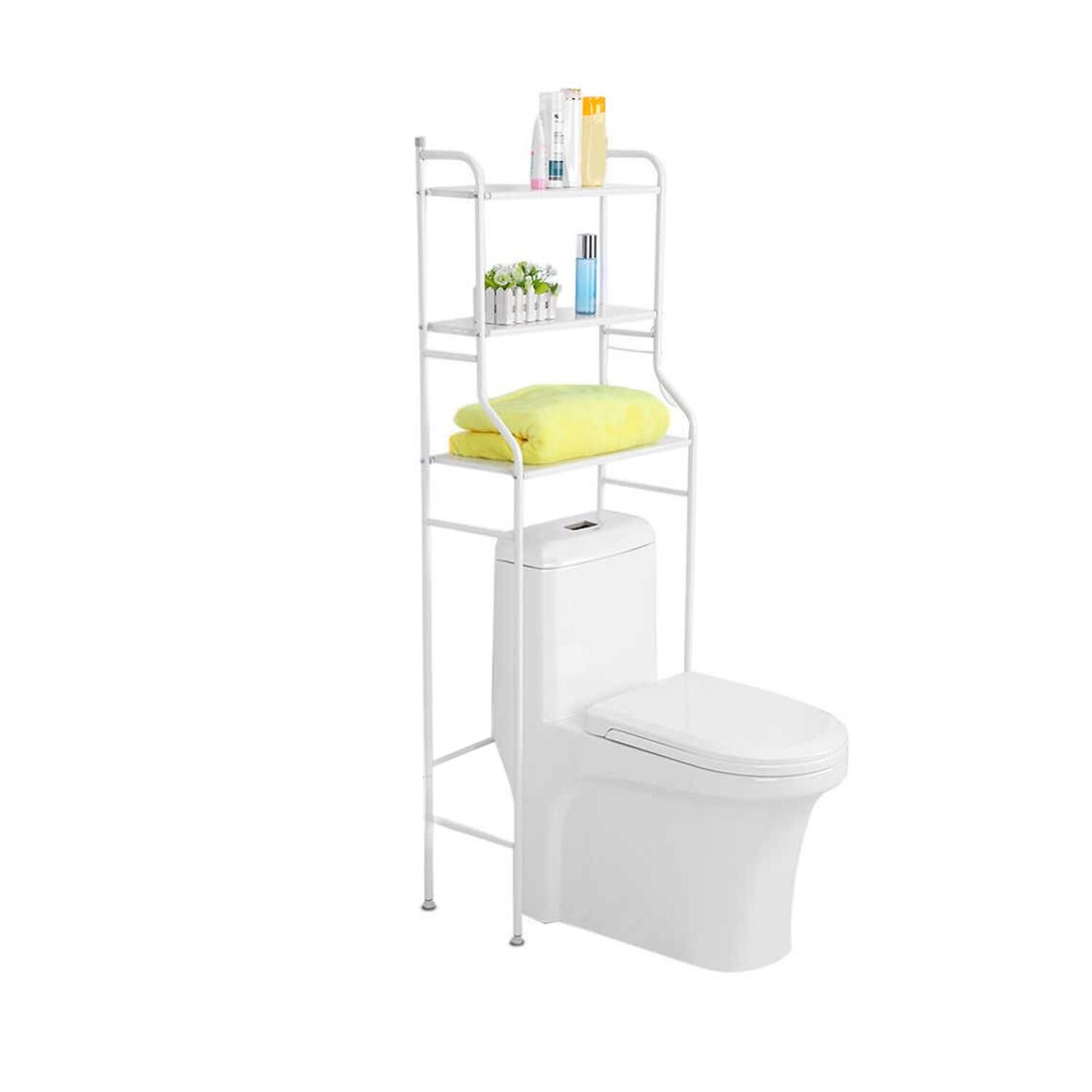 Estante Organizador De Ba&ntilde;o Metal 3 Niveles 153x48x25 Cm image number 0.0