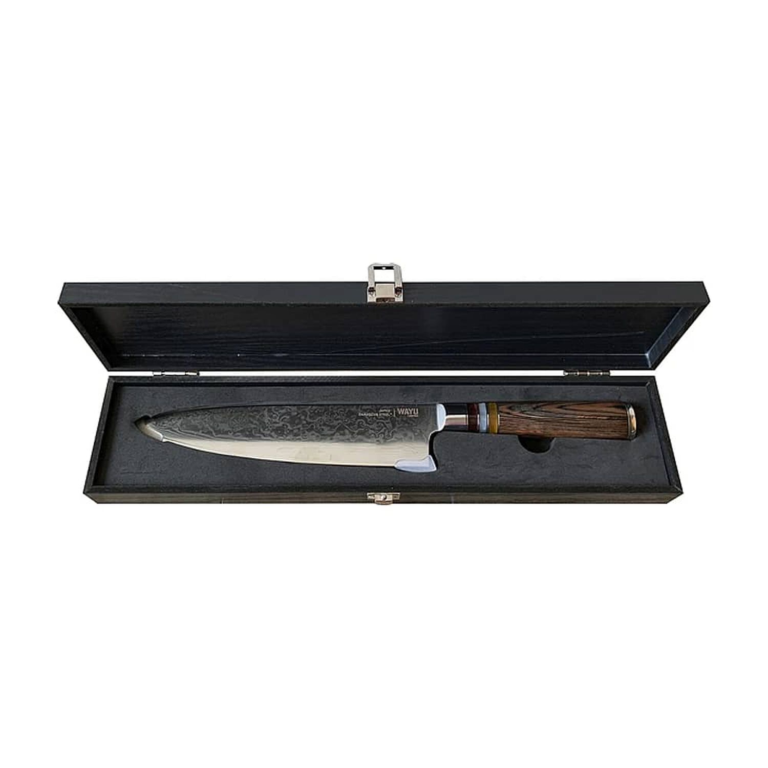 Cuchillo Damascus Brown Pakka Wayu Limited 33cm Resistente image number 1.0