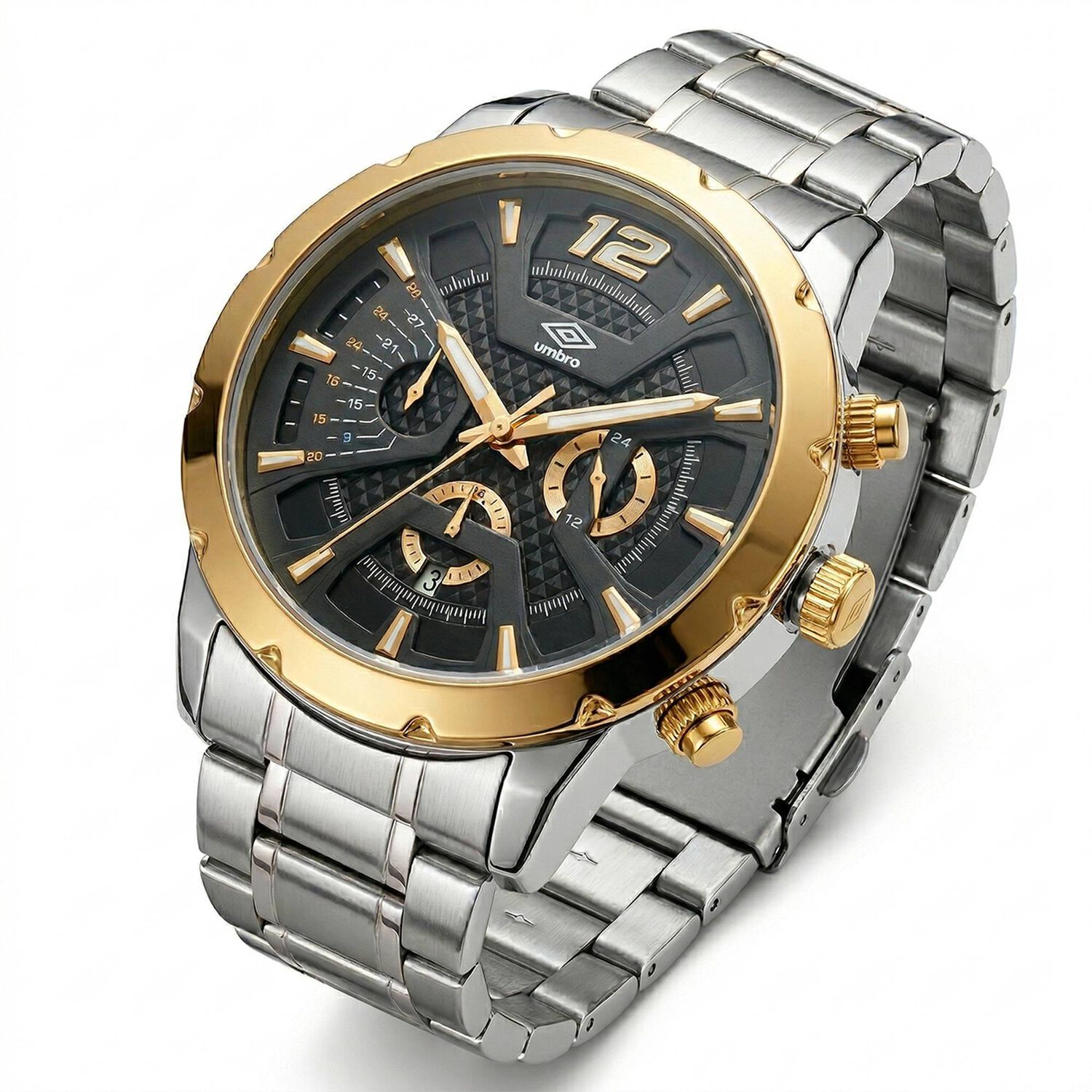 Reloj An&aacute;logo Hombre Umbro Plus Plateado Umbp-1500-80 image number 1.0