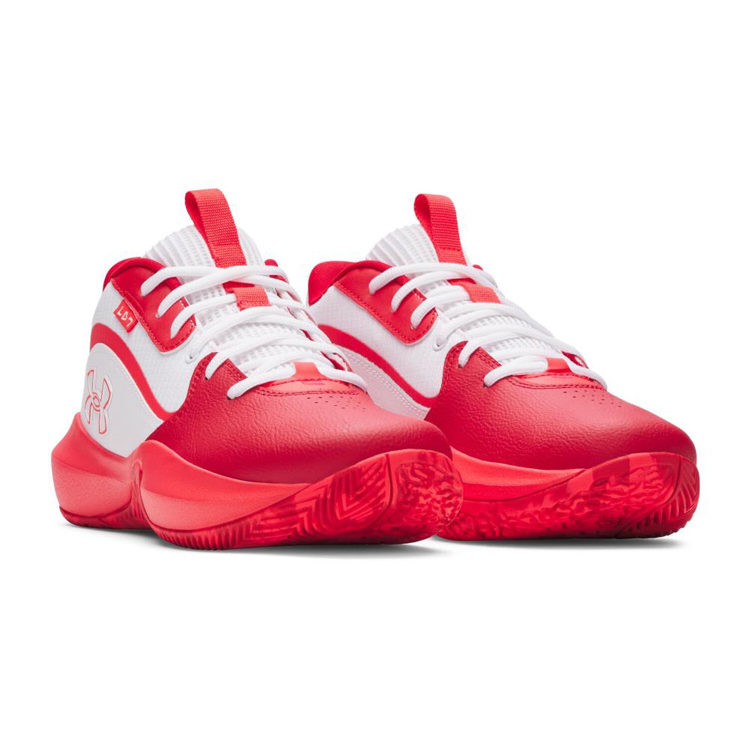 Zapatilla Basketball Unisex Under Armour Ua Lockdown 7 White image number 4.0