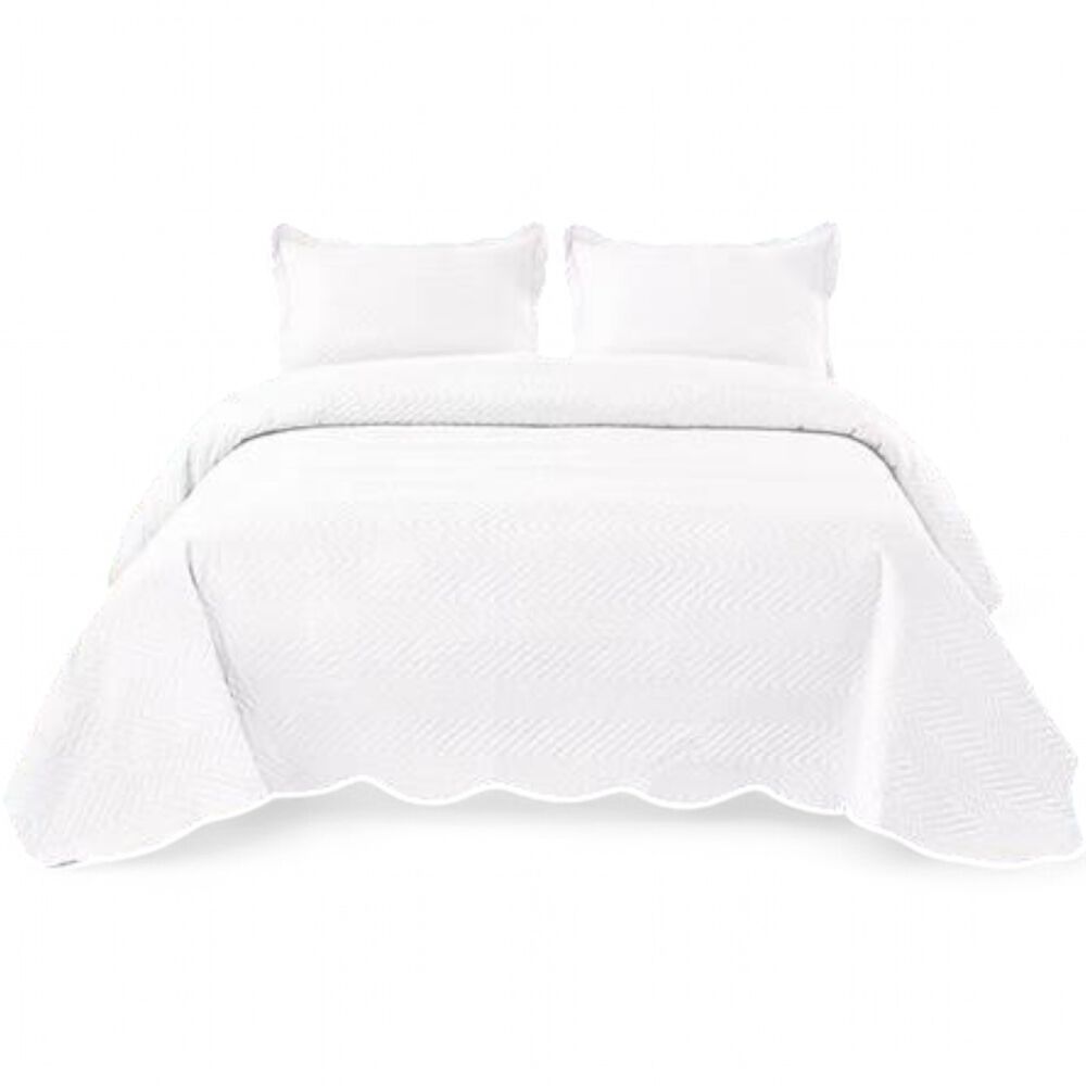 Cubrecama De Verano King Quilt + 2 Fundas De Almohada Cobertor Delgado Qvr3-26 image number 0.0