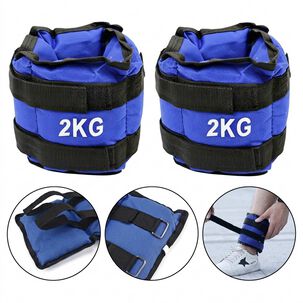 Pesas Tobilleras Mu&ntilde;ecas Ajustables 2kg Fitness Ejercicio
