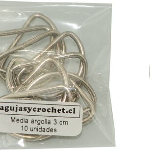 Medialunas (media Argolla) 3.4cm, 10 Unidades