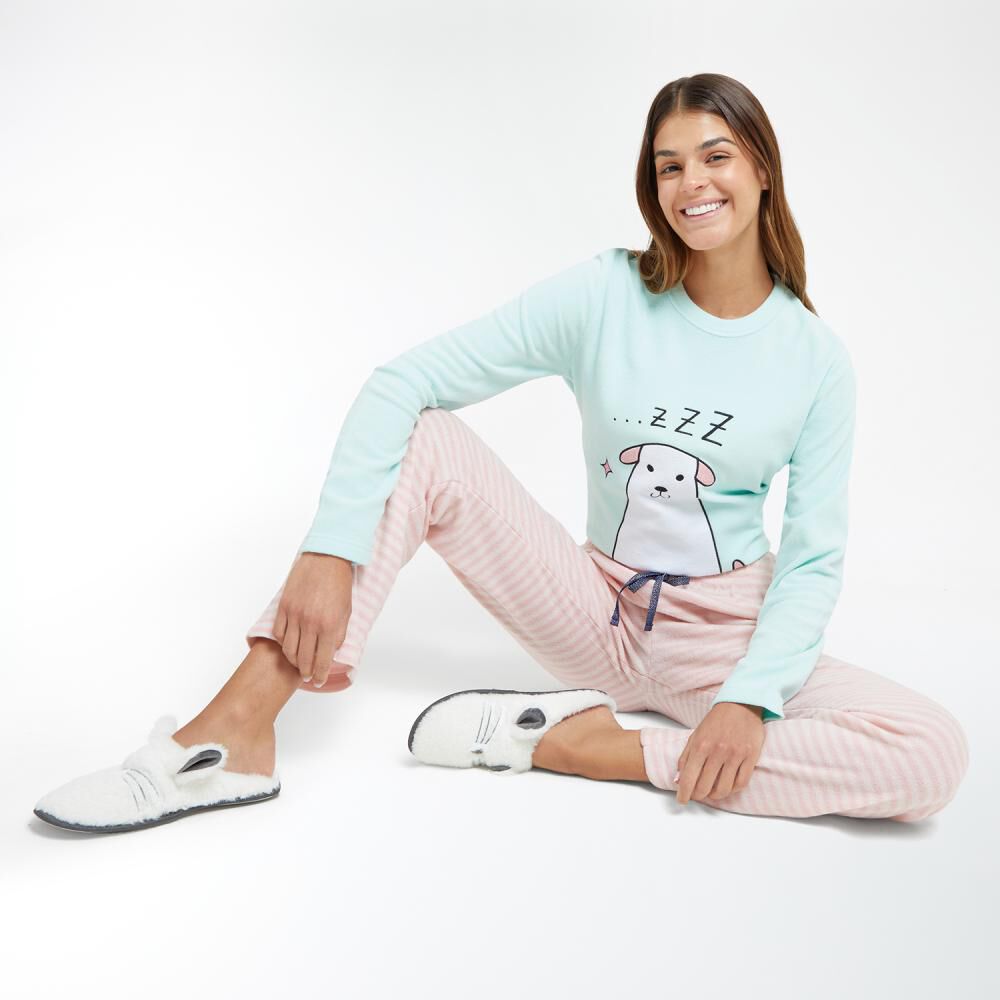 Pantalón De Pijama Polar Mujer Freedom image number 1.0