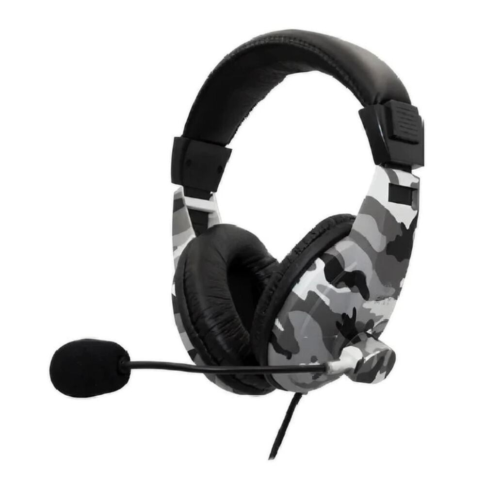 Audifonos Gamer Overear Jack 3.5mm Mimetizado Gris image number 0.0