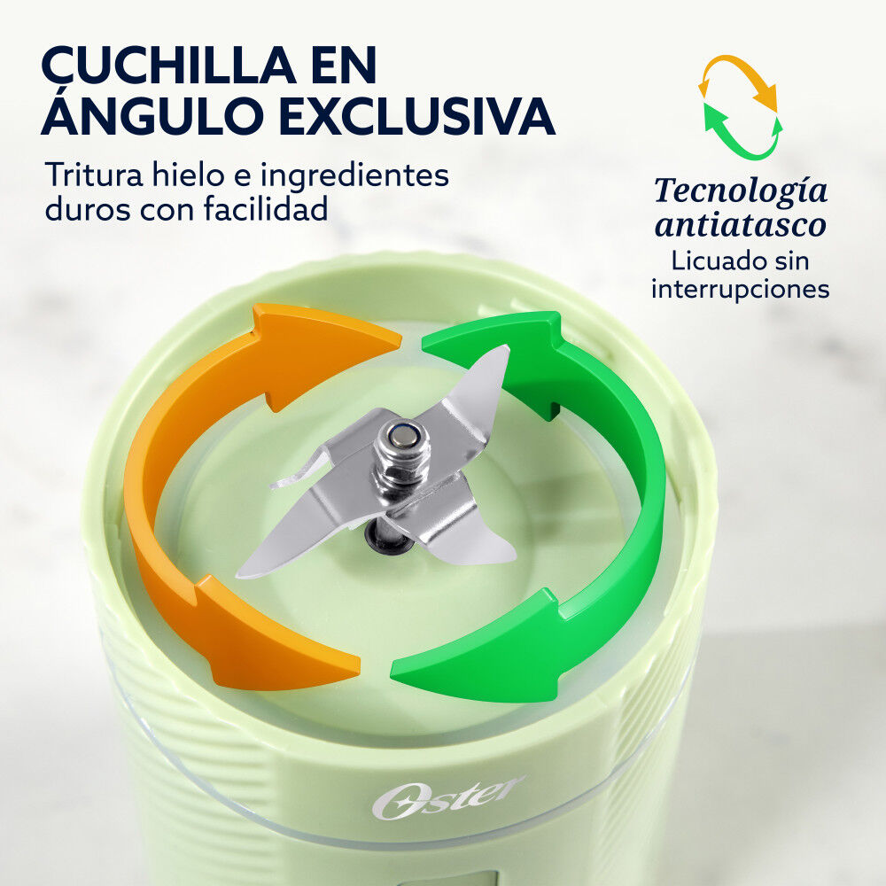 Licuadora Oster Portátil 590 Ml Recargable Verde Blstgfpm20 image number 3.0