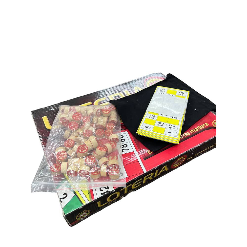 Juego Loteria De Lujo | Lota Bingo Clasico Numeros De Madera image number 2.0