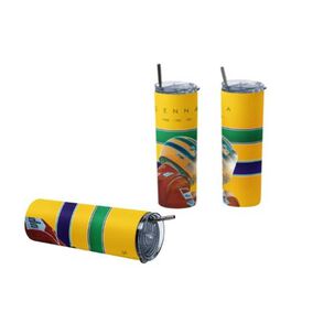 Termo Botella Termica F1 Senna Ayrton Casco Brasil