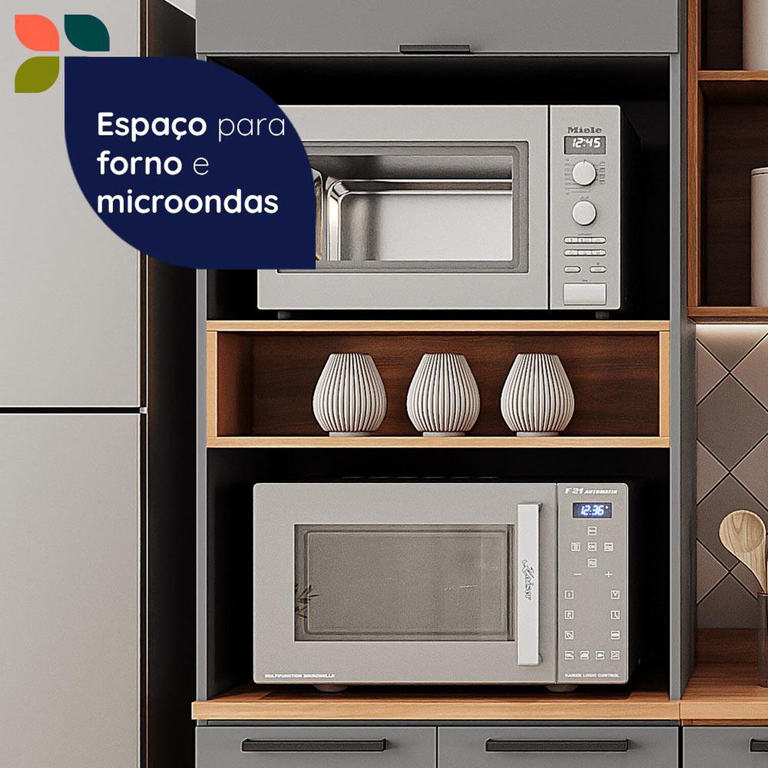 Mueble De Cocina Roca Modular Casta&ntilde;a Modular / 9 Puertas / 2 Cajones image number 7.0