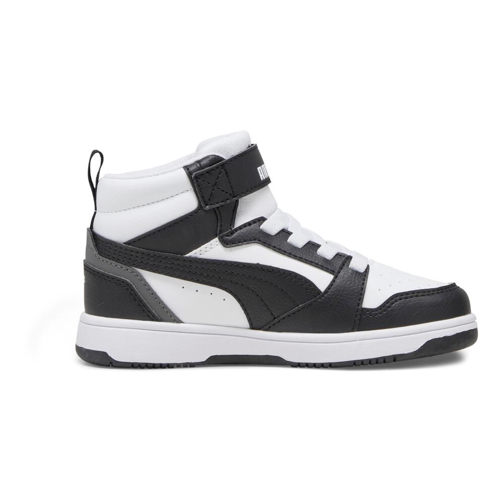 Zapatilla Urbana Ni&ntilde;o Puma Rebound V6 Mid Ac+ Ps Blanco/negro image number 5.0