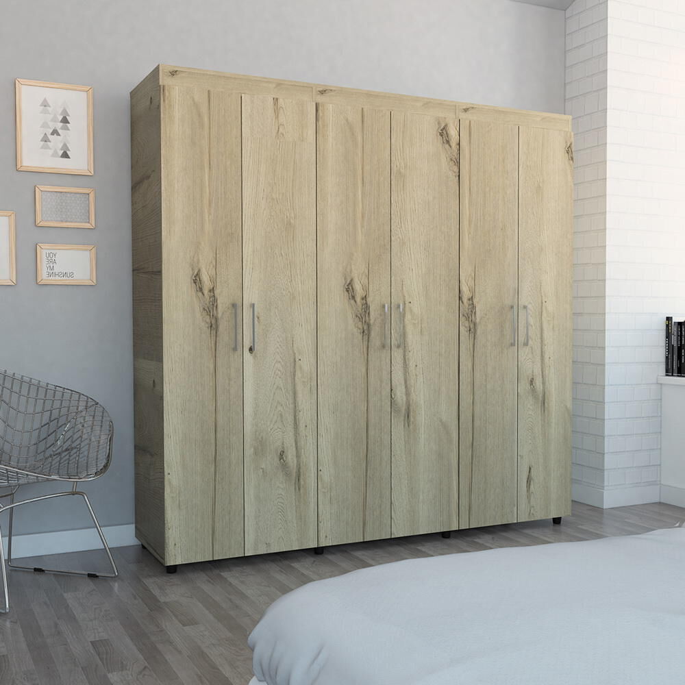 Closet Amatista 6 Puertas / 2 Cajones - Duna /blanco image number 0.0