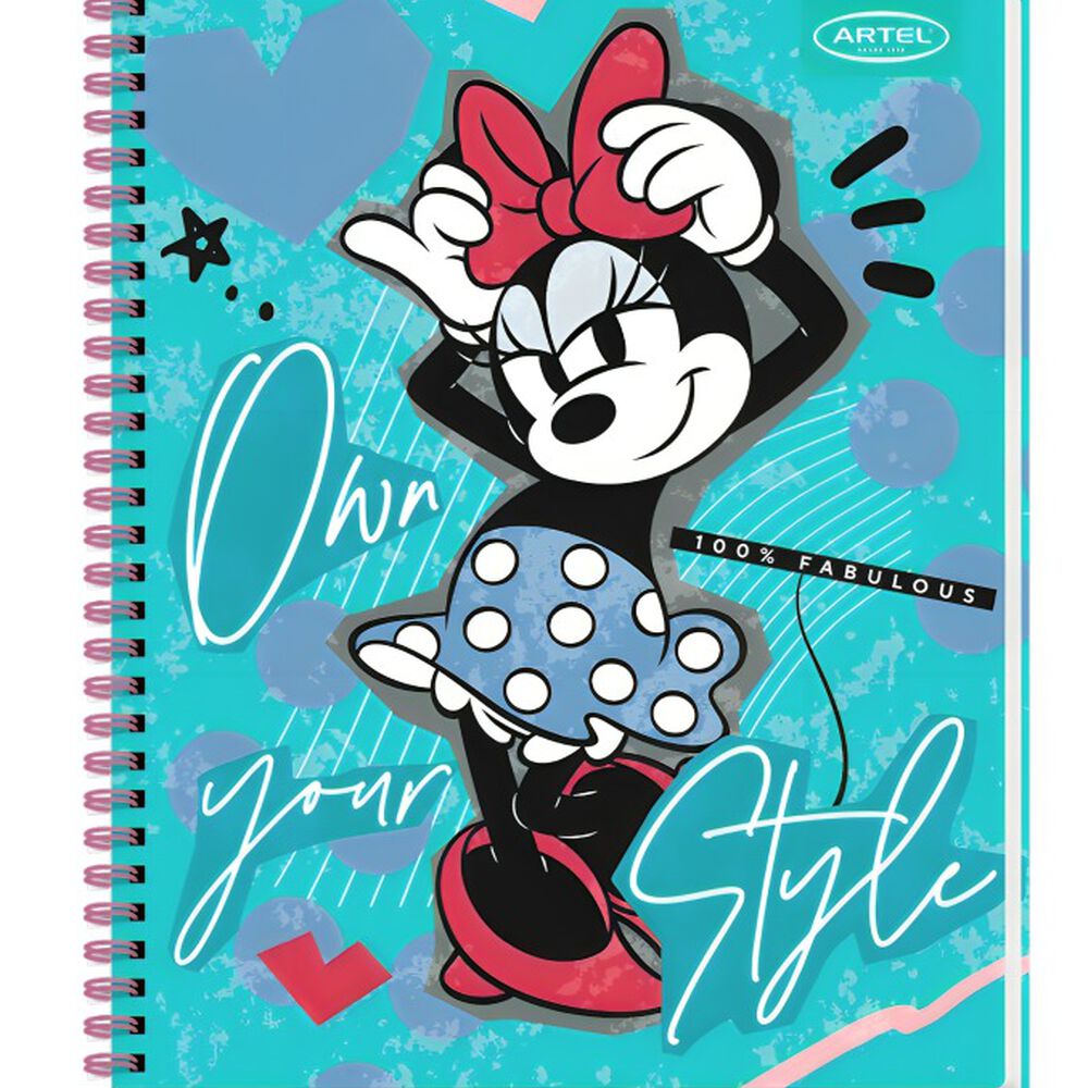 Pack 10pcs Cuadernos Univ 100hj Minnie Collage Artel 0384 image number 2.0