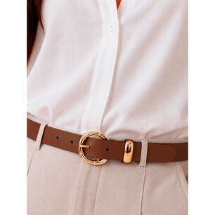 Cintur&oacute;n Mujer Katy Caf&eacute; Carven